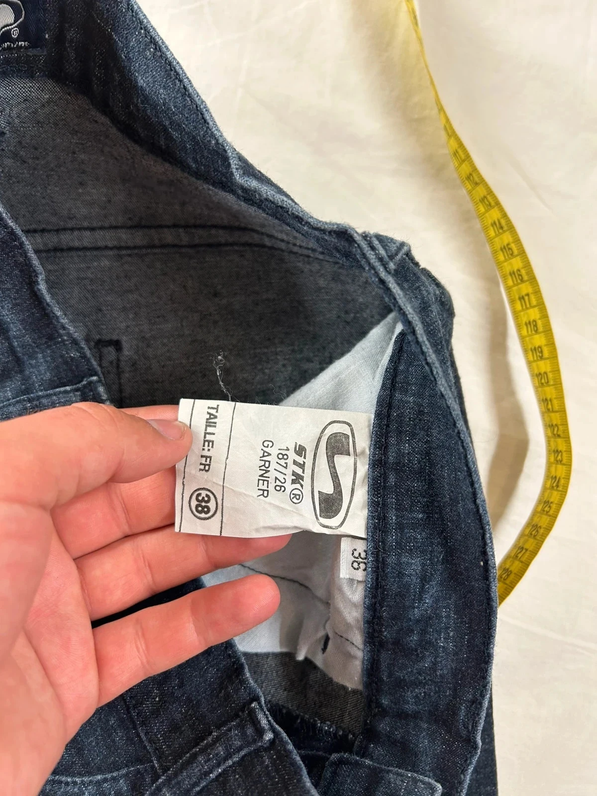 Pantalón vaquero azul marino stk – photo 15